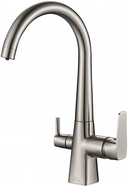 Смеситель Steel Hammer SH 819 SATIN для кухонной мойки фото 1