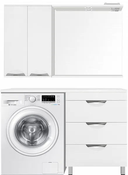 Тумба с раковиной Style Line Жасмин 120 напольная правая фото 5