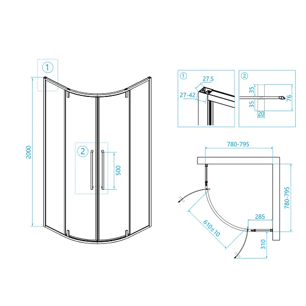 Душевой уголок RGW Stilvoll 06325388-14 фото 4