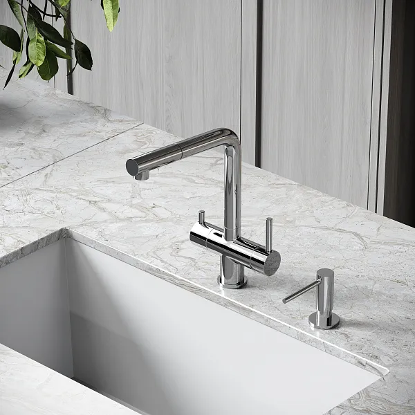 Смеситель для кухонной мойки Sancos Spin SC4015CH фото 2