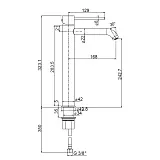 Смеситель для раковины PAINI Cox 78PZ205OLL фото 7