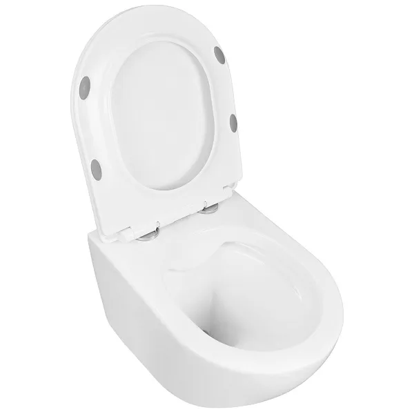 Унитаз Azario Fatto AZ-1049WS подвесной безободковый с сиденьем микролифт фото 3