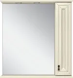 Зеркало-шкаф Misty Лувр 75 R слоновая кость фото 3