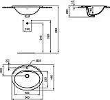 Раковина Ideal Standard Simplicity 56 см E874901 фото 3
