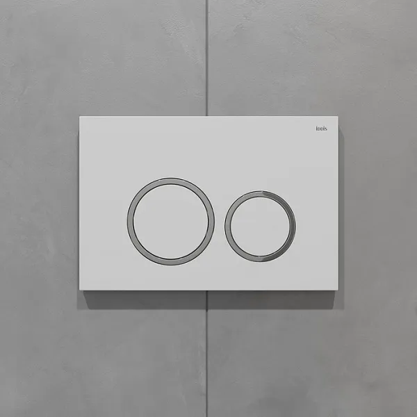 Клавиша смыва Iddis Unifix UNI03WCi77 белая матовая фото 3