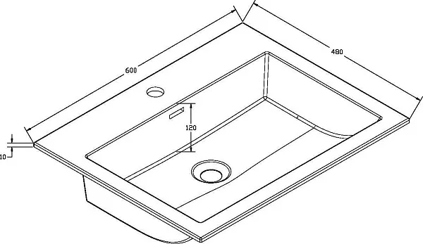 Мебельная раковина Vincea Vcb 60 VCB-13600W фото 12