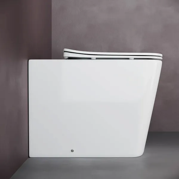 Напольный приставной унитаз Cubic Rimless CN1809 фото 4