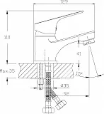 Смеситель Rossinka RS29 RS29-11 для раковины фото 3