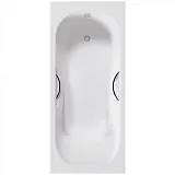 Ванна чугунная Delice Malibu 170x75 DLR230609R с отверстиями под ручки фото 1