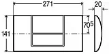 Смывная клавиша для унитазов Viega Standard 449032 фото 2