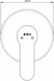 Смеситель E.C.A. Nita 102152006EX для душа с внутренней частью фото 2