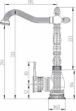 Смеситель ZorG Antic A 422 K-BR для кухонной мойки фото 2
