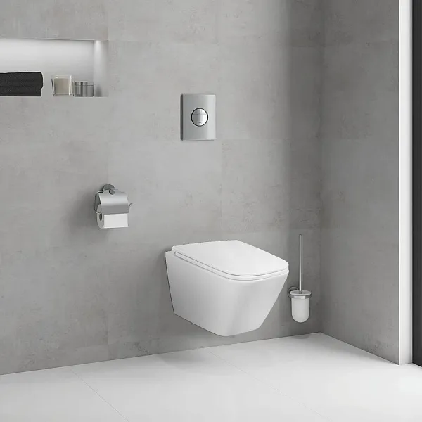 Унитаз Azario Pro PRO-002 подвесной безободковый с сиденьем микролифт фото 11