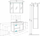 Мебель для ванной Акватон Нортон 100 фото 12
