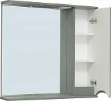 Зеркало Runo Римини 80x75 00-00001215 правое с полочкой и подсветкой фото 2