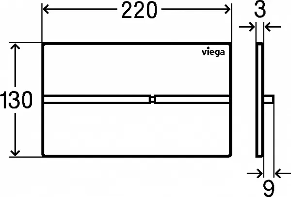 Смывная клавиша для унитазов Viega Visign for More 204 773670 фото 3