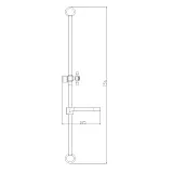 Душевая штанга Haiba HB8010 фото 3