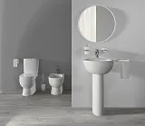 Унитаз-компакт Sanita Luxe Art WC.CC/Art/2-DM/WHT.G/S1 напольный с сиденьем микролифт фото 8