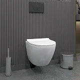 Унитаз подвесной Teymi Milana Pro W00158 подвесной безободковый с микролифтом фото 4