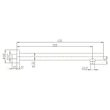 Кронштейн для верхнего душа PAINI 50CR745T440BI фото 11