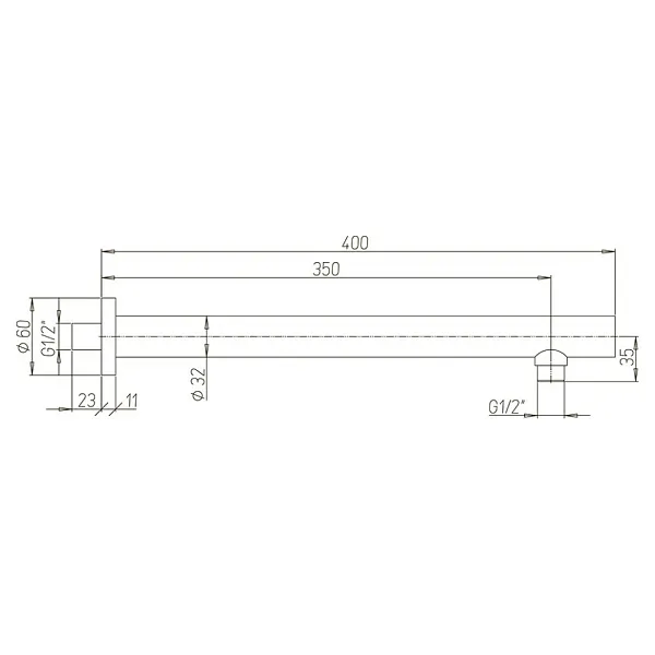 Кронштейн для верхнего душа PAINI 50CR745T440BI фото 11