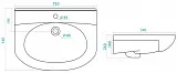 Мебельная раковина Santek Лидия 70 см WH110210 фото 3