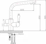 Смеситель ZorG Sanitary ZR 313 YF-33 BR для кухонной мойки фото 2