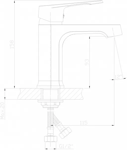 Смеситель Decoroom DR39 DR39011 для раковины фото 2