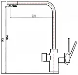 Смеситель ZorG Sanitary ZR 334 YF-BLACK для кухонной мойки фото 2