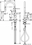 Смеситель Hansgrohe Talis M54 72842670 для кухонной мойки фото 7