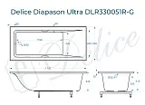 Ванна из искусственного камня Delice Diapason Ultra DLR330051R-G фото 1