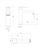 Смеситель для раковины Wonzon & Woghand TETRA WW-841216-BRG фото 1