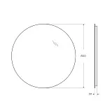 Зеркало BelBagno 80x3 SPC-INT-800-LED с подсветкой фото 7