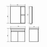 Зеркало-шкаф Comforty Осло 70x80 00-00006164CF фото 2