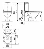 Унитаз-компакт Jika Lyra 2423.6 8242360002429 напольный фото 3