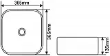 Раковина Melana MLN-A430BF-GSW 37 см 803-A430BF-GGW серебро фото 4