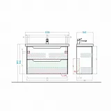 Тумба под раковину Alavann Berta 100 см ALV0159005 фото 4