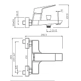 Смеситель для ванны с душем PAINI Torre 98CR111 фото 9