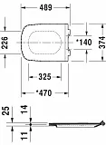Крышка-сиденье Duravit DuraStyle 60590000 с микролифтом фото 2