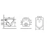 Унитаз Azario Grado AZ-0046 SP MDG подвесной безободковый с сиденьем микролифт фото 14