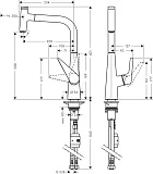Смеситель Hansgrohe Talis Select M51 72821000 для кухонной мойки фото 5