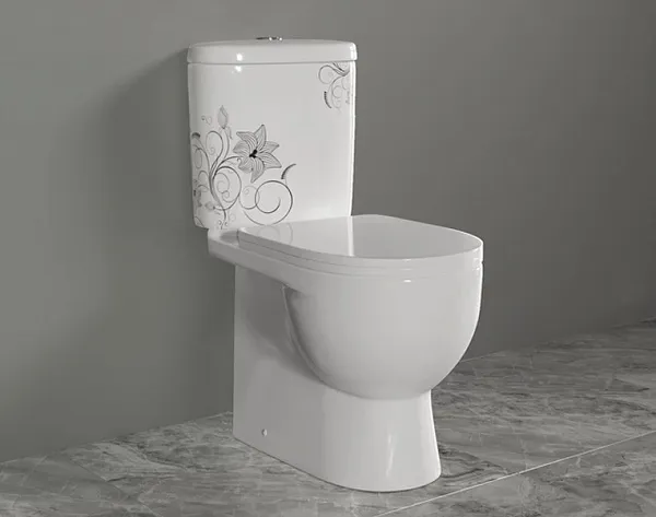 Унитаз-компакт Sanita Luxe Art Flora ARTSLCC10040622 напольный с микролифтом фото 3