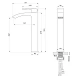 Смеситель для раковины Wonzon & Woghand FIT WW-88239009-BGM фото 1