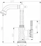 Смеситель ZorG Antic A 112U-BR для раковины фото 7