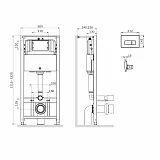 Система инсталляции для подвесных унитазов Am.Pm Pro I012704.8051 с клавишей смыва фото 2