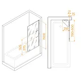 Шторка в ванну RGW Screens 03115408-11 фото 6