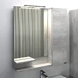 Зеркало Comforty Верона 75x80 00004137100CF правая с полочкой фото 2