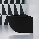 Унитаз Vincea Globo VT1-14SMB подвесной безободковый с микролифтом фото 2