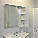 Зеркало Comforty Сочи 84x82 00003132119CF правая с подсветкой фото 5