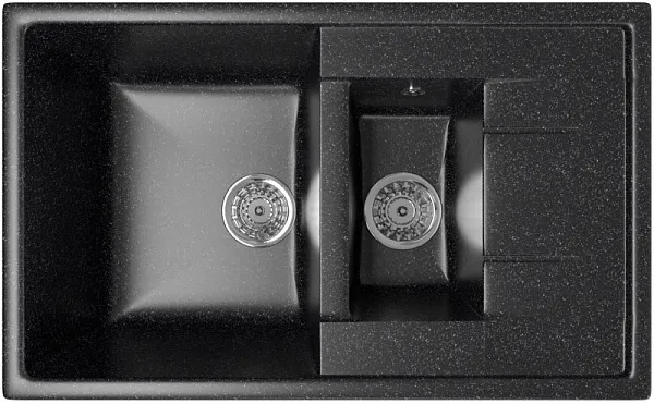 Кухонная мойка Mixline ML-GM22-308 Черная 525178 фото 3